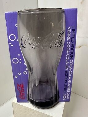 Coca-Cola Original McDonald 2020 Glass Violet  glass w/ original box